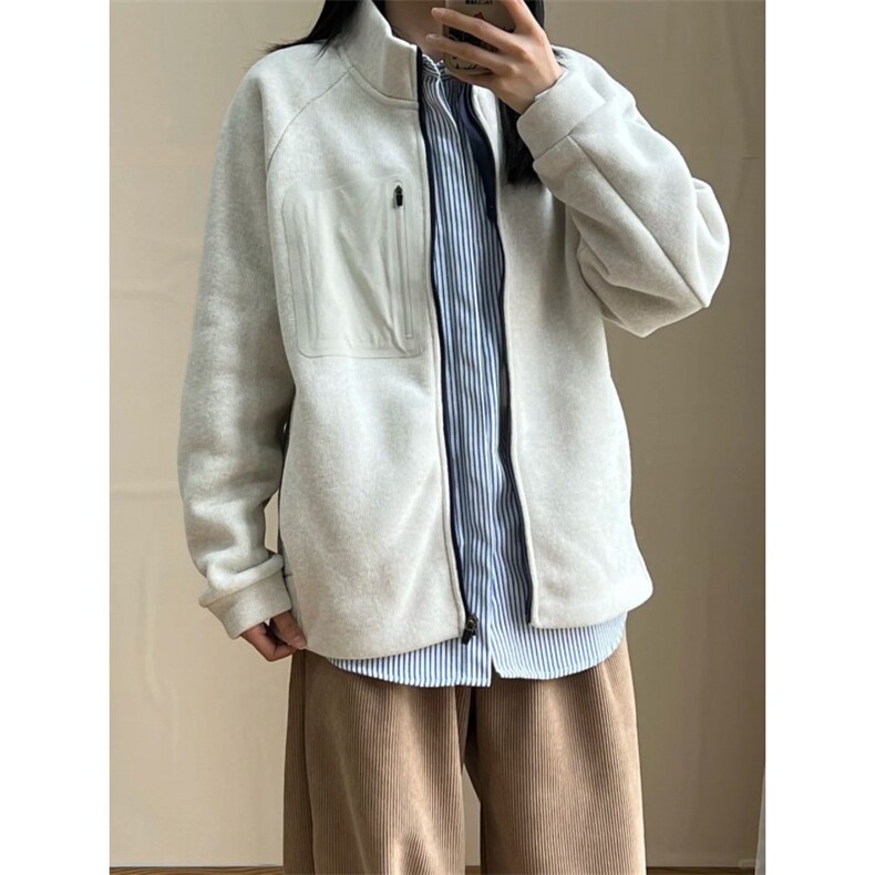 网图慎用！针织拉链夹克外套1302-GS10-P78成分100聚酯纤维，男装夹克，星座1302