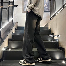 XZ616秋季重磅设计感贴标分割休闲牛仔长裤TY1010特P65控78，男装休闲裤，星座512A（原616）