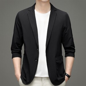 2023秋季西装纯色外套上衣男中老年商务休闲西服MNSA219905-P160,男装西服,电商B212（原钱塘6029）