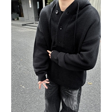 美式连帽毛衣外套男宽松秋冬外搭慵懒风休闲百搭上衣MY0663-P55，男装针织衫/毛衣，星座308B-1