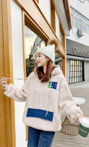 冬季颗粒绒卫衣，女装卫衣/绒衫，艾伊贝雪