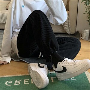 潮流百搭抽绳灯芯绒聚酯纤维  1001-特批35图片