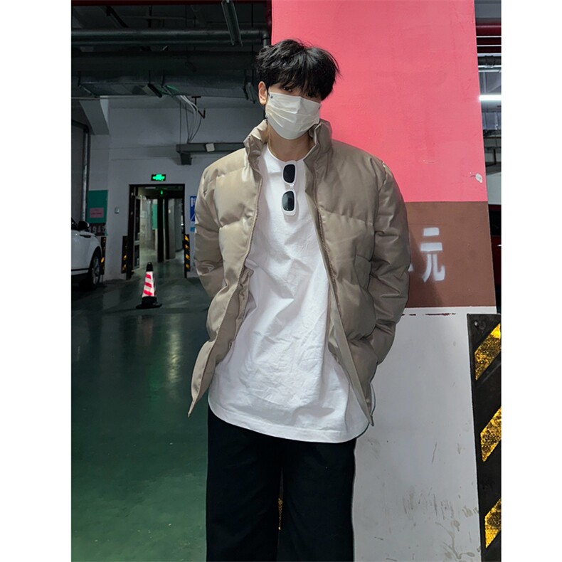 （自家图）棉衣男冬季新款宽松加厚ins潮纯色棉服外套LR361-P125,男装棉衣,星座1109-3