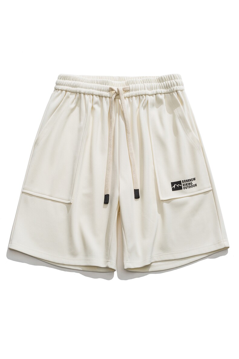 夏季新款港风山系纹章休闲运动短裤时尚基础百搭DK322-P30,男装牛仔裤,电商A128