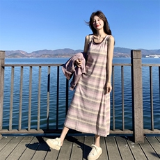 已出大货【26春新款】麂皮外套背心裙两件套2D001-6750-P195-K318，女装套装/套裙，2D001