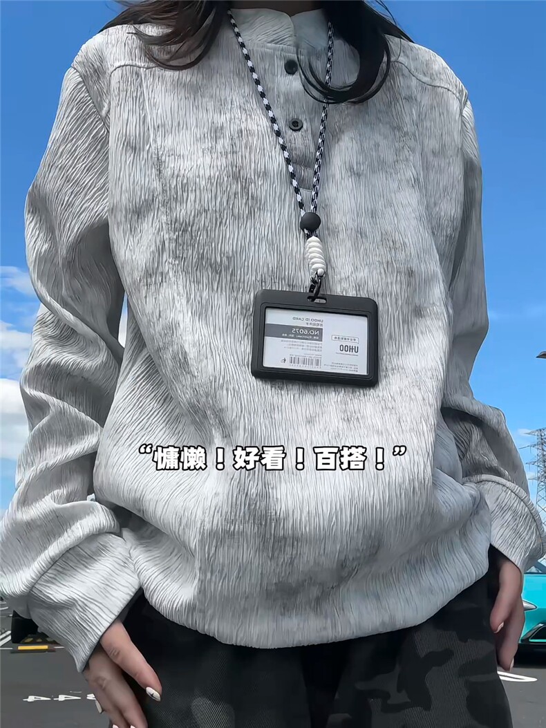 XZ809A/SYR26/P35/控58扎染肌理感设计感polo杉长袖T恤卫衣,男装T恤,星座809A(原222-1)