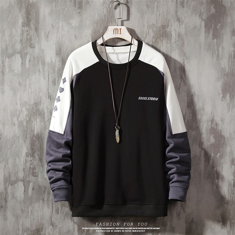 2021春秋季新款卫衣男圆领宽松潮流套头卫衣202-7-GW01，男装卫衣，星座1302