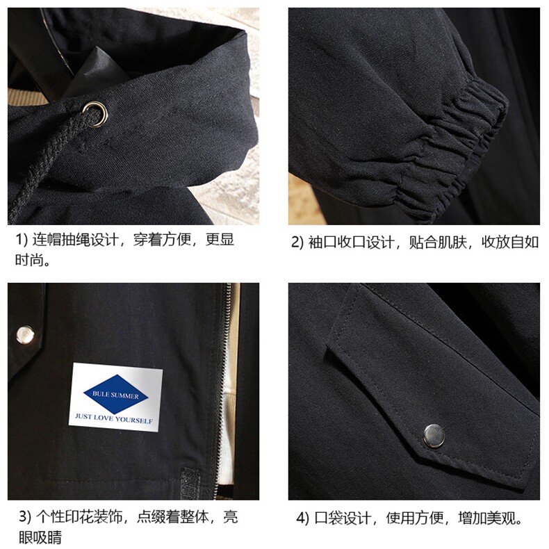 JK41061-P85加棉款-P115纯棉连帽夹克男士大码工装夹克男砖墙,男装夹克,电商A040A