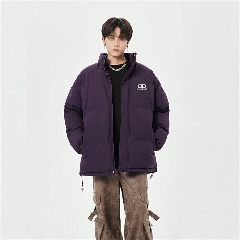 日系直播抖音高品质宽松男面包服羽绒棉外套棉衣M1047P90,男装棉衣,电商C408(原B339-1)