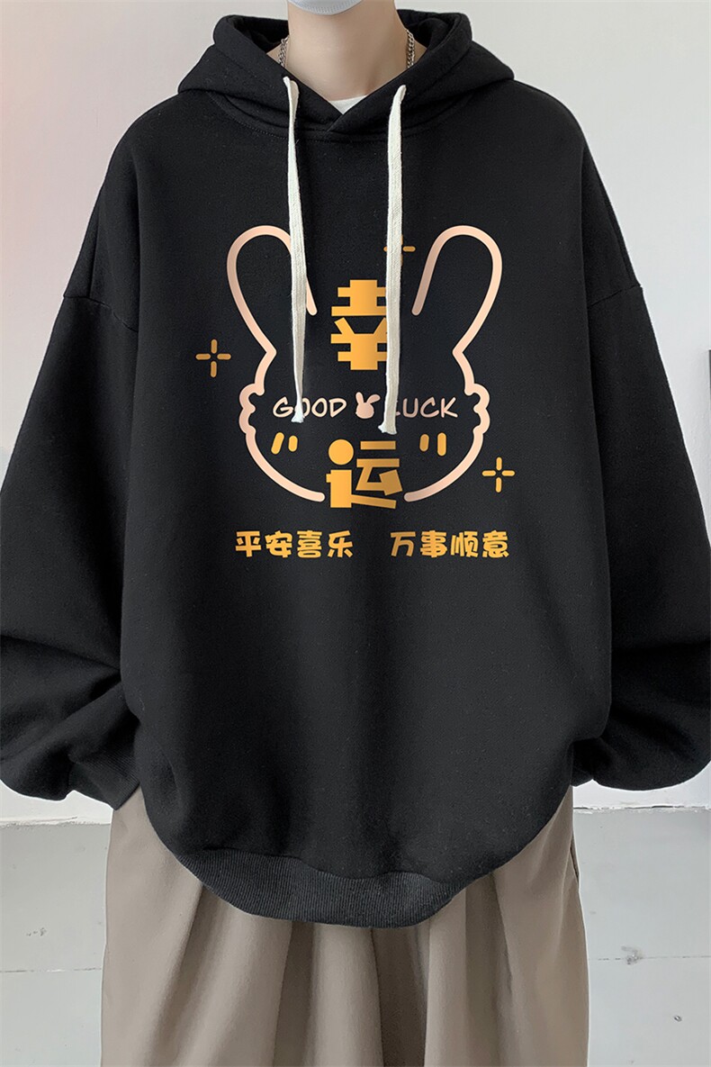 连帽卫衣男大码运动服帽衫外套WY2297-P35加绒款-P40,男装卫衣,电商A040