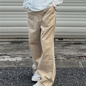 【大口袋拼接】cleanfit直筒宽松美式复古vintage工装裤休闲裤图片