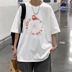 男潮流夏季圆领T恤宽松短袖T526P30图片