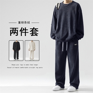 长裤卫衣搭配潮牌休闲百搭宽松套装TZ811常规特批98加绒特批118图片