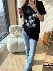 短袖直喷小狗T，其它，简单小珍