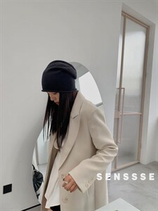 [现货] 三色中长款西装外套2022新款韩版宽松高级感休闲西服图片