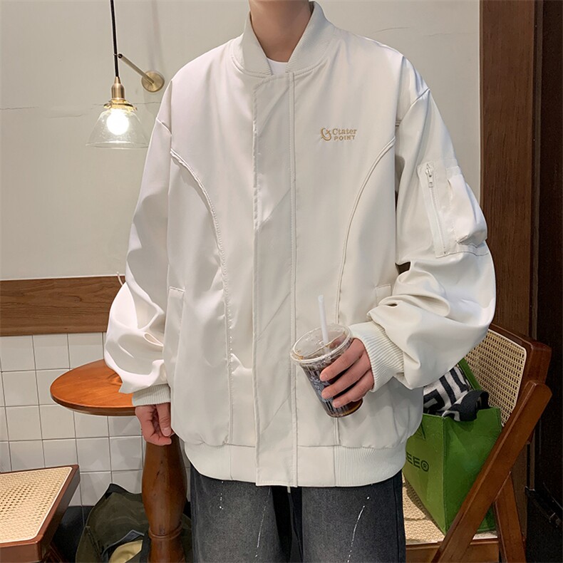 F145-P65美式复古飞行员夹克棒球服男潮牌宽松小众百搭工装外套,男装夹克,星座512-6