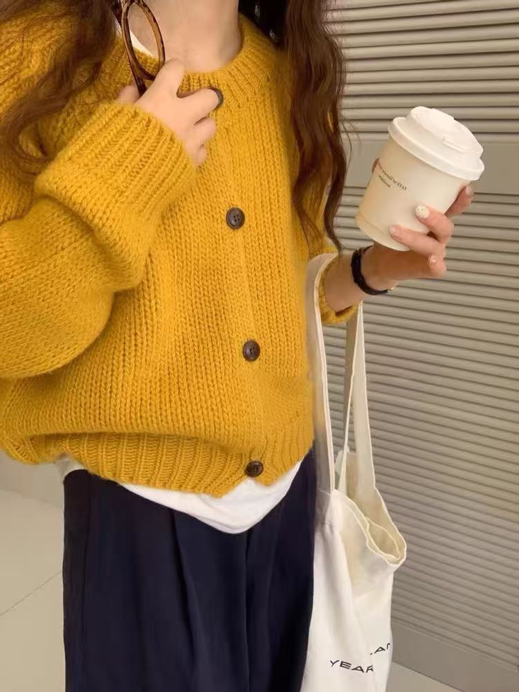 时尚春季新款女士舒适高级感经典圆领纯色打底衫,针织衫/毛衣,艾驰羊绒