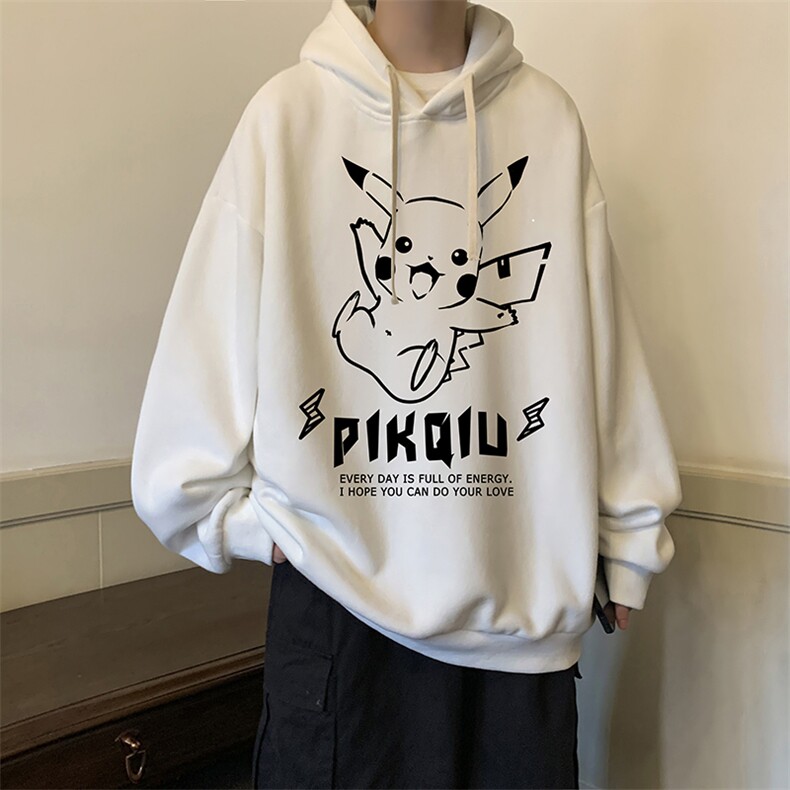 纯棉连帽卫衣男大码运动帽衫宽松薄WY2078-P35 加绒款-P40图片