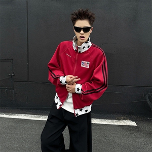 美式复古刺绣夹克外套男女款2025新款春秋宽松百搭上衣Y0769-P53图片