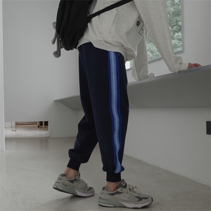 秋季新款卫裤男运动休闲潮流青少年束脚针织裤 202-7-G图片