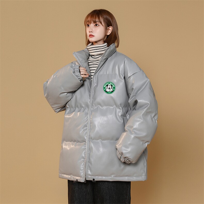 冬季新款PU皮棉服潮流加厚棉衣帅气面包服XZ102A-4-51752-P115,男装棉衣,星座211-2