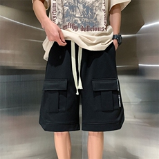 美式篮球短裤男夏季6五分工装裤子潮ins高街痞帅大码外穿运动中裤，男装休闲裤，星座909