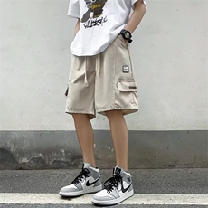 休闲短裤男韩版潮流工装百搭夏季口袋2024新款ins五分裤K5284-P27，男装牛仔裤，星座412-2