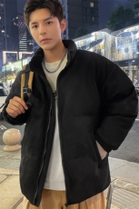 2024秋冬新款潮牌炸街宽松休闲立领鹿皮绒棉衣男A436-0318-P85，男装棉衣，电商A436