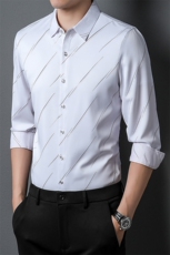 BF22510钱塘2020-2春秋新款中年男士商务休闲百搭长袖衬衣P60，男装衬衫，钱塘207-2