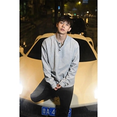 港风日系复古画风格重磅亨利领长袖T恤男潮XZ123-V005-P35-控48，男装T恤，星座213