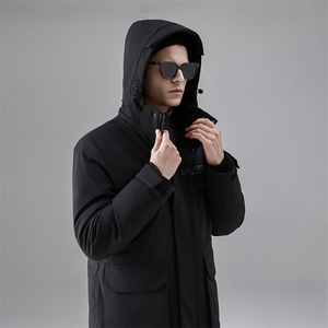 外贸大码中长款羽绒服爸爸工作服老年羽绒服男加厚外套2307-P240图片