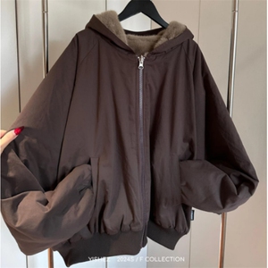 现货 双面穿帆布水洗棉情侣座山雕棉服M2677-P95网图图片