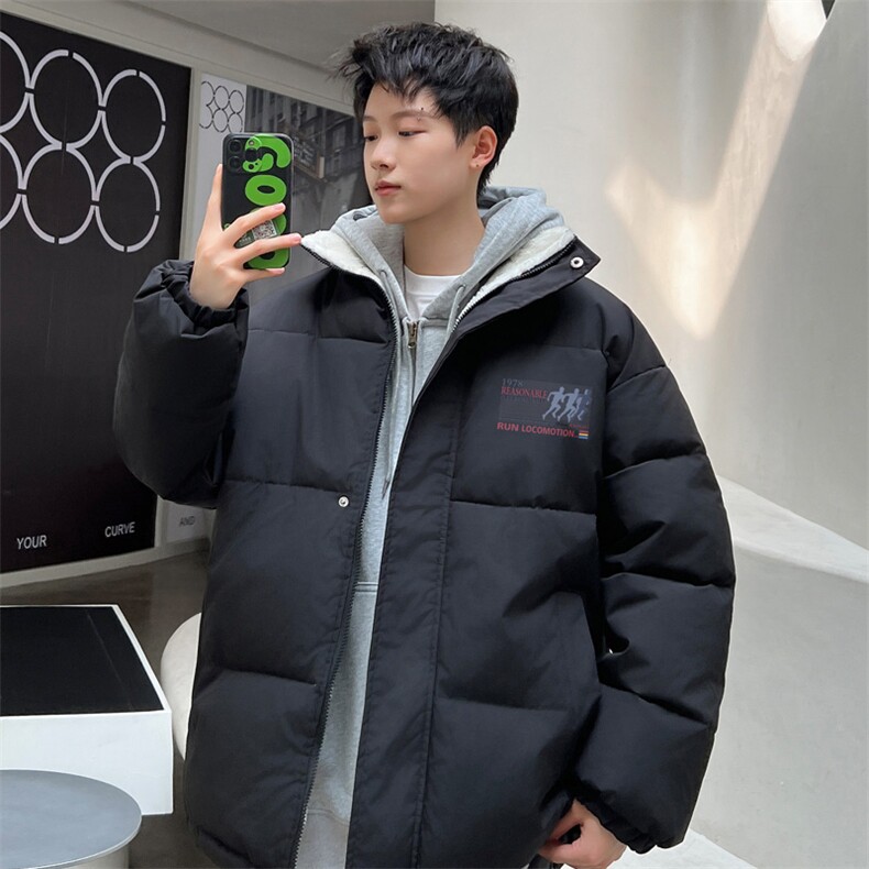 ！2024冬季新款男士复古立领棉衣百搭加绒棉服外套MY129P75,男装棉衣,电商B220