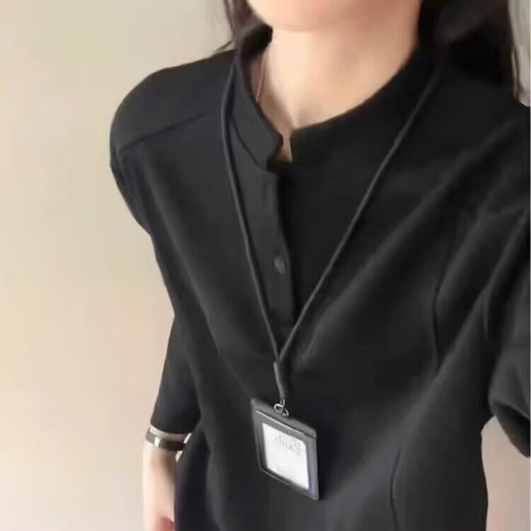 美式亨利领长袖t恤体恤衫男春秋季宽松休闲内搭打底衫上衣WYZ54,男装T恤,星座516A