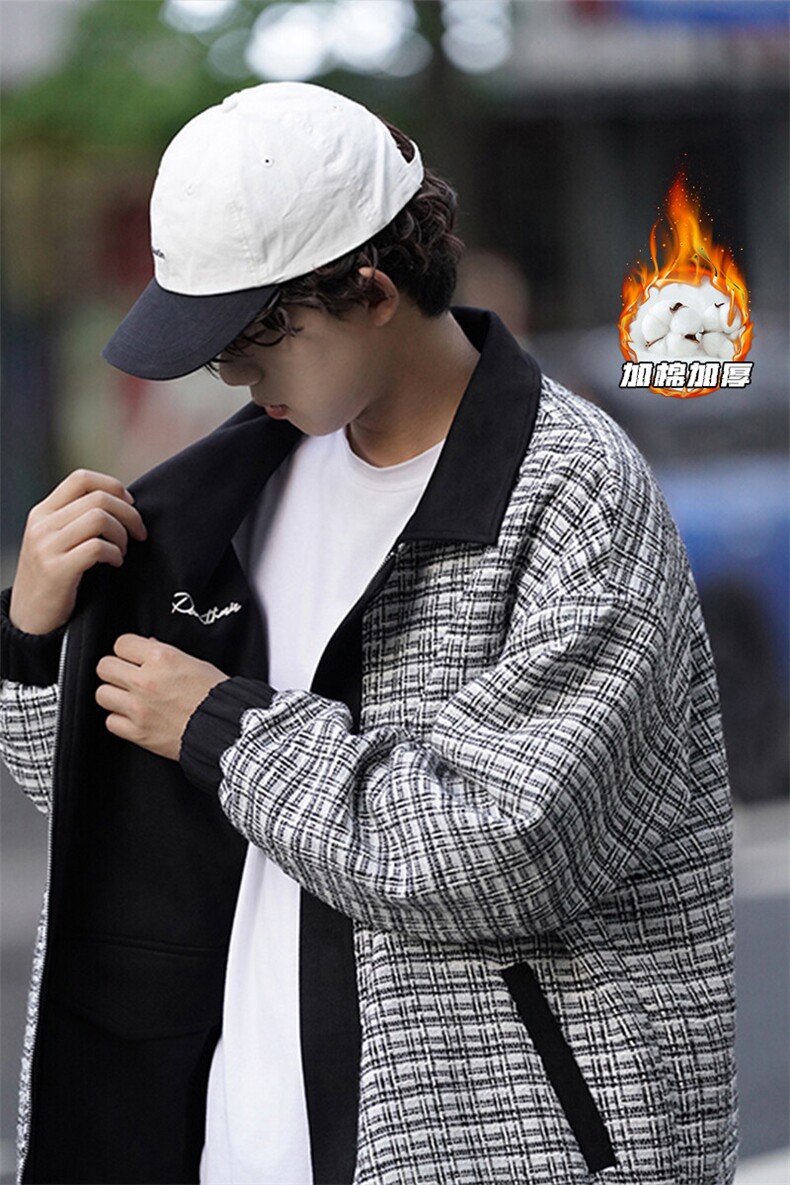 2023HJ23542加厚cityboy大码两面穿加棉夹克M-5XHJ23788-P140,男装夹克,电商A022