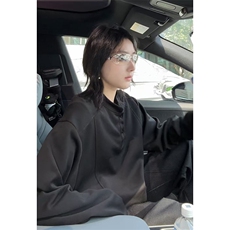 秋季美式高街cleanfit亨利领打底长袖货号C25189特P28，男装卫衣，电商A063