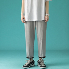 7XL~M2023春季新款韩版弹力垂感小西裤男加肥加大码胖子控价68，男装休闲裤，钱塘717(原712)
