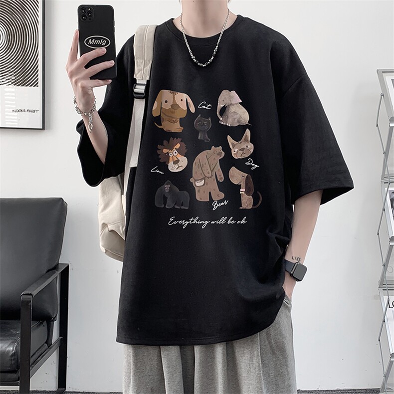 麂皮绒短袖t恤男大码半袖男JD82444-P25,男装T恤,电商A040