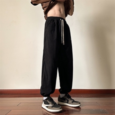 运动裤男长裤宽松休闲男士时尚韩版卫裤K0921-P35，男装休闲裤，星座308B-1