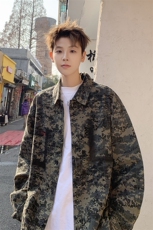 现货春季新款水洗做旧男士港风外穿夹克男士上衣225-2-JK203-P90，男装夹克，星座225-2