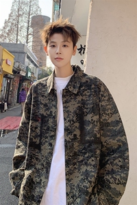 现货 春季新款水洗做旧男士港风外穿夹克男士上衣225-2-JK203-P90图片