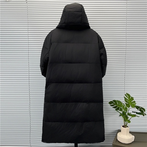 1506-1/QHJ0/P234黑金新标羽绒服炸街时尚防风加绒加厚韩版长款图片