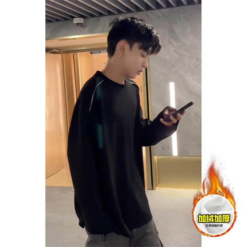 480G重磅加绒硬挺boxy男女秋冬美式高街结构拉链肩圆领卫衣厚外套，女装短外套，电商A486-1