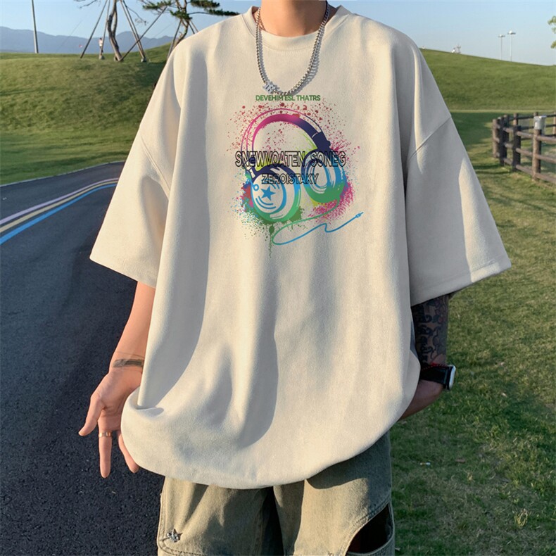量大优供视频重磅麂皮绒短袖T恤男JPDX243-特P19,男装T恤,电商B367