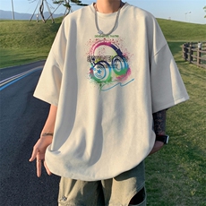 量大优供视频重磅麂皮绒短袖T恤男JPDX243-特P19，男装T恤，电商B367