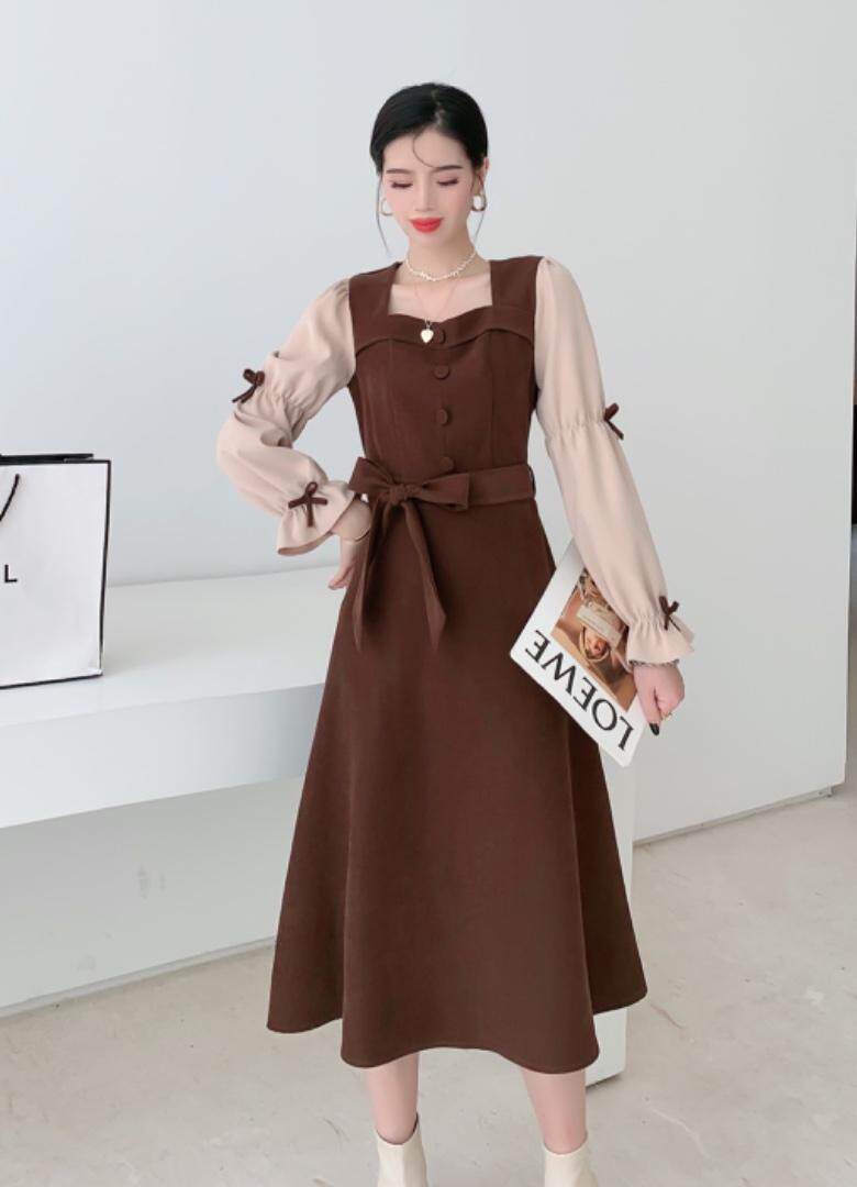 秋装连衣裙，女装连衣裙，艾美多姿