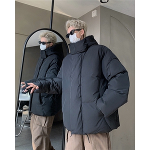 冬装新款美式大码情侣装棉服小众短宽棉衣学生外套男 MY7877-P118图片