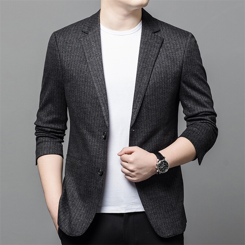 Y6617钱塘2020-2时尚休闲帅气中青年男士秋装薄款西服外套P145,男装西服,钱塘207-2