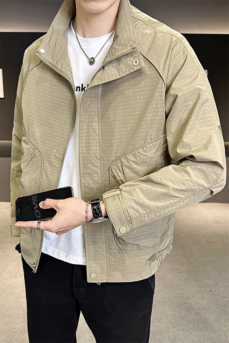 抖音立领休闲百搭外套男装夹克C317-7066-P110,男装夹克,电商C317