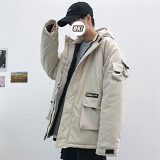 主推/工装棉衣男士外套贴标多口袋 棉服连帽棉袄 MY53-P80 控108图片